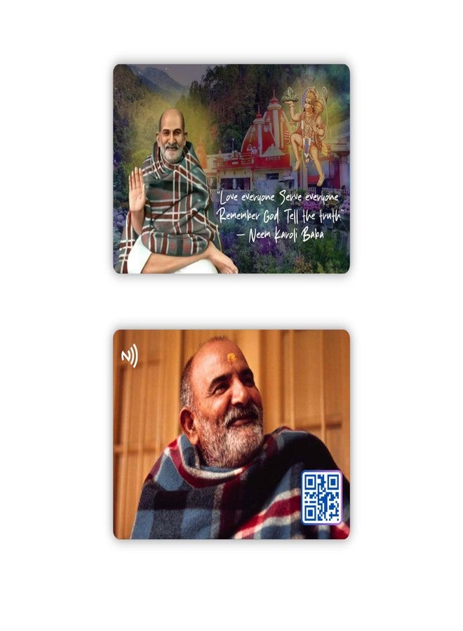 Tinydabba Neem Karoli Baba Card | NFC and QR Enabled | Bhajan & Aarti | Best Spiritual Gift - Image 1